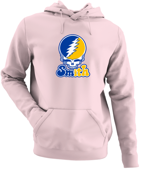 Smith Stealie Premium Unisex Hoodie — Design: Smith College — Light Pink