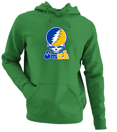 Smith Stealie Premium Unisex Hoodie — Design: Smith College — Irish Green