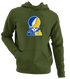 Smith Stealie Premium Unisex Hoodie — Design: Smith College — Military Green