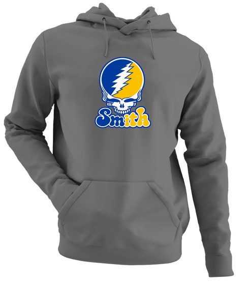 Smith Stealie Premium Unisex Hoodie — Design: Smith College — Charcoal