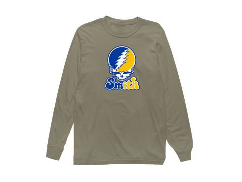 Smith Stealie Premium Unisex Long-Sleeve — Design: Smith College — Sandstone
