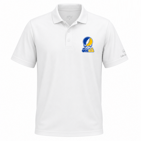 Smith Stealie Premium Unisex Polo — Design: Smith College — White