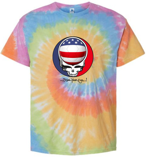 Soccer USA FIFA World Cup Stealie Tie-Dye T-Shirt