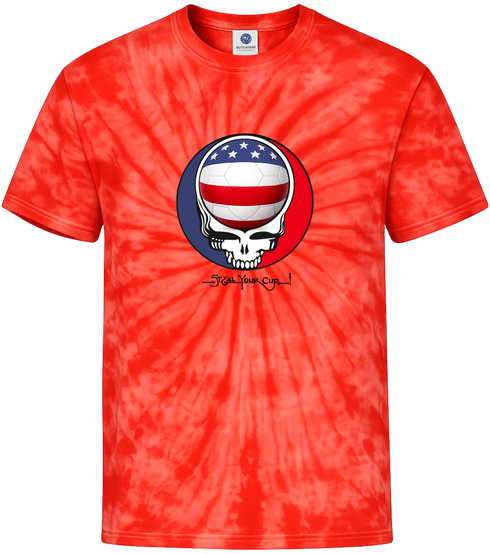 Soccer USA FIFA World Cup Stealie Tie-Dye T-Shirt
