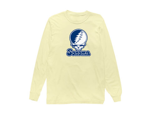 Sonoma State Stealie Premium Unisex Long-Sleeve — Design: Sonoma State University — Butter