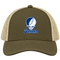 Sonoma State Stealie Premium Unisex Trucker Cap — Design: Sonoma State University — Moss/Khaki
