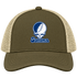 Sonoma State Stealie Premium Unisex Trucker Cap — Design: Sonoma State University — Moss/Khaki