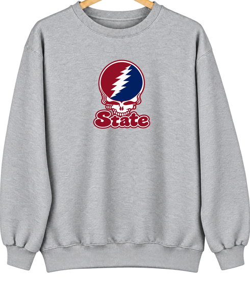 South Carolin Stealie Premium Unisex Crewneck — Design: South Carolina State University — Sport Grey