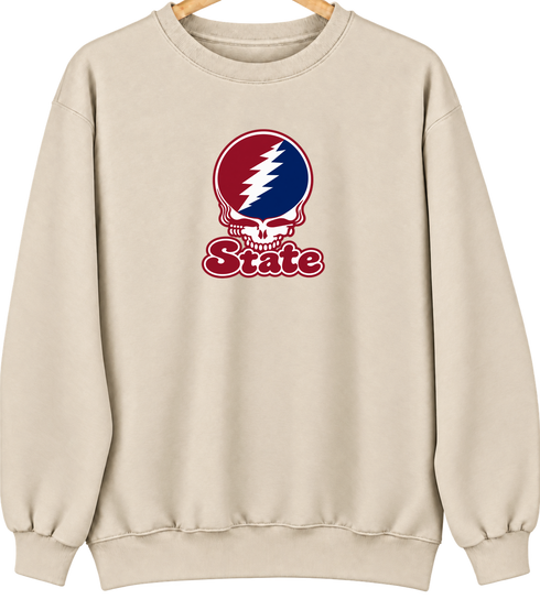 South Carolin Stealie Premium Unisex Crewneck — Design: South Carolina State University — Sand