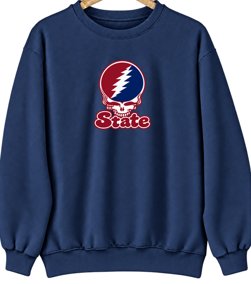 South Carolin Stealie Premium Unisex Crewneck — Design: South Carolina State University — Navy