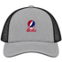 South Carolin Stealie Premium Unisex Trucker Cap — Design: South Carolina State University — Heather Grey/Black