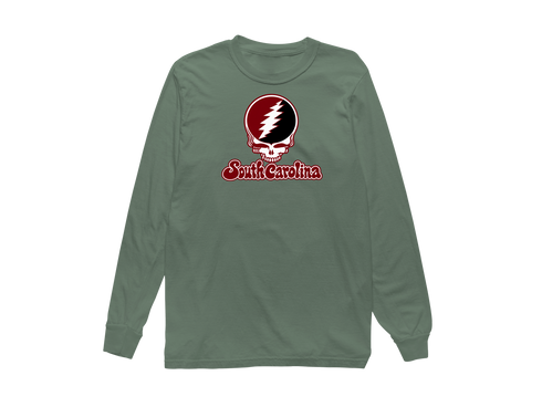 South Carolina Stealie Premium Unisex Long-Sleeve — Design: South Carolina University of — Light Green