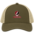 South Carolina Stealie Premium Unisex Trucker Cap — Design: South Carolina University of — Moss/Khaki