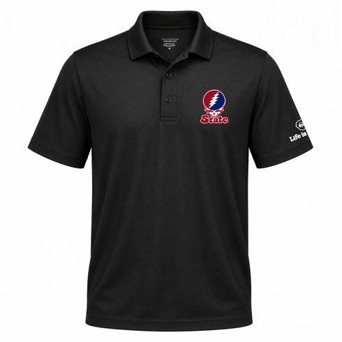 South Carolin Stealie Premium Unisex Polo — Design: South Carolina State University — Black
