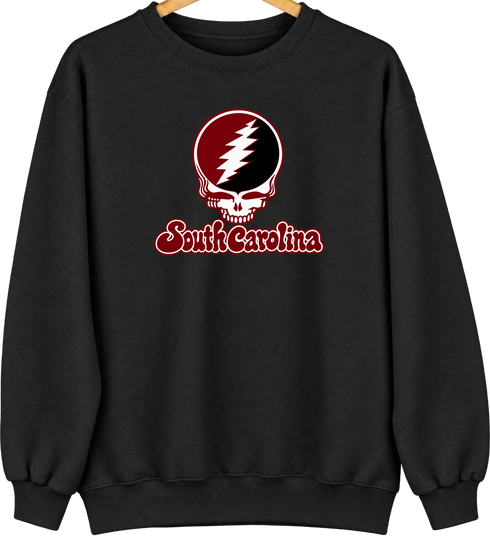 South Carolina Stealie Premium Unisex Crewneck — Design: South Carolina University of — Black