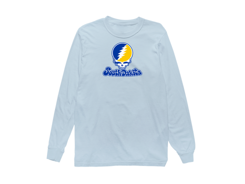 South Dakota Stealie Premium Unisex Long-Sleeve — Design: South Dakota State University — Chambray