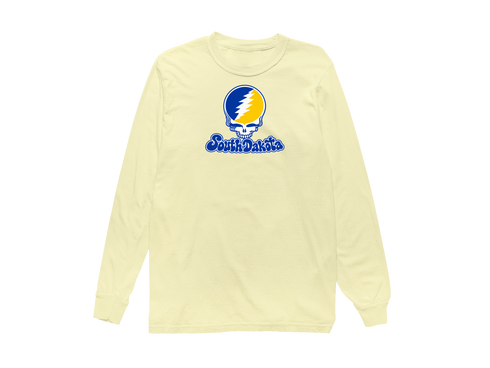 South Dakota Stealie Premium Unisex Long-Sleeve — Design: South Dakota State University — Butter