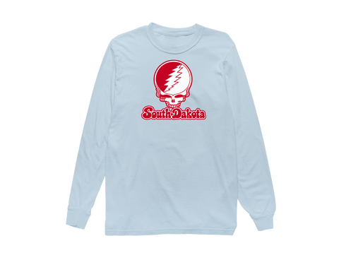 South Dakota Stealie Premium Unisex Long-Sleeve — Design: South Dakota University of — Chambray