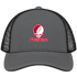 South Dakota Stealie Premium Unisex Trucker Cap — Design: South Dakota University of — Charcoal/Black