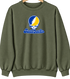 South Dakota Stealie Premium Unisex Crewneck — Design: South Dakota State University — Military Green