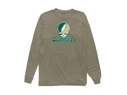 South Florida Stealie Premium Unisex Long-Sleeve — Design: South Florida University of — Sandstone