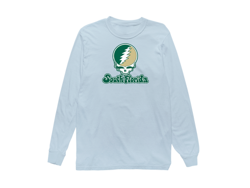 South Florida Stealie Premium Unisex Long-Sleeve — Design: South Florida University of — Chambray