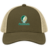 South Florida Stealie Premium Unisex Trucker Cap — Design: South Florida University of — Moss/Khaki