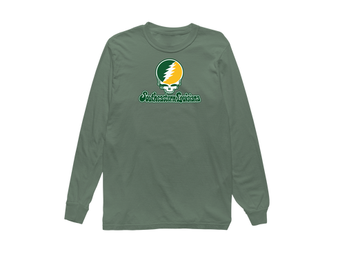 Southeastern Louisiana Stealie Premium Unisex Long-Sleeve — Design: Southeastern Louisiana University — Light Green