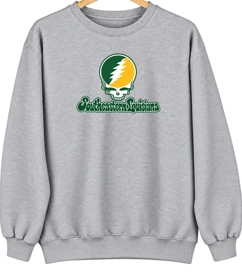 Southeastern Louisiana Stealie Premium Unisex Crewneck — Design: Southeastern Louisiana University — Sport Grey