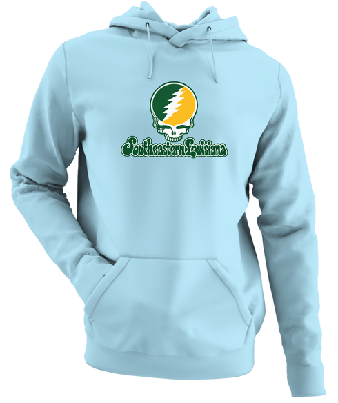 Southeastern Louisiana Stealie Premium Unisex Hoodie — Design: Southeastern Louisiana University — Light Blue