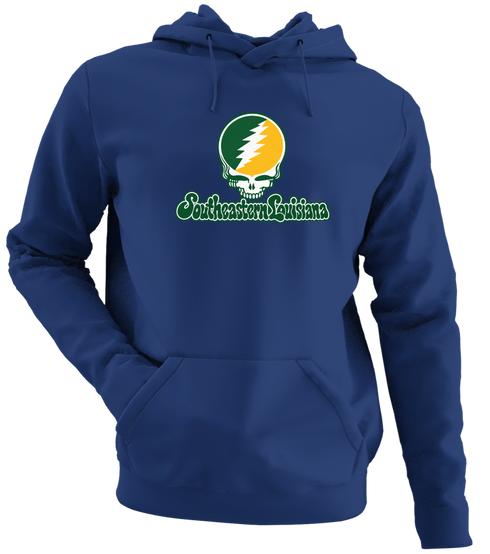 Southeastern Louisiana Stealie Premium Unisex Hoodie — Design: Southeastern Louisiana University — Navy