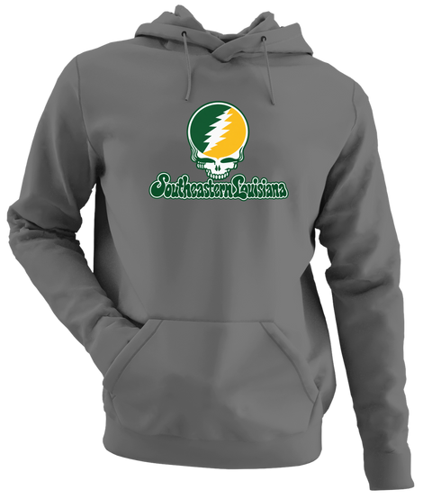 Southeastern Louisiana Stealie Premium Unisex Hoodie — Design: Southeastern Louisiana University — Charcoal
