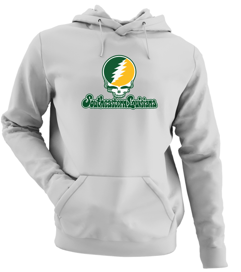 Southeastern Louisiana Stealie Premium Unisex Hoodie — Design: Southeastern Louisiana University — Sport Grey
