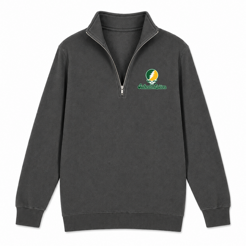 Southeastern Louisiana Stealie Premium Unisex Quarter-Zip — Design: Southeastern Louisiana University — Charcoal