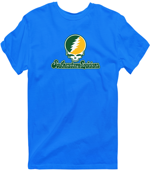 Southeastern Louisiana Stealie Premium Unisex T-Shirt — Design: Southeastern Louisiana University — Royal