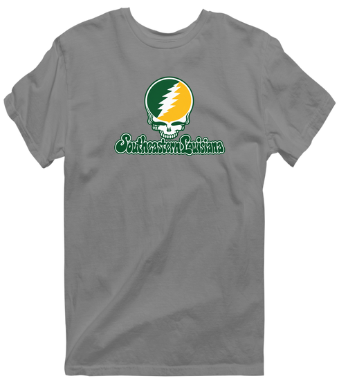 Southeastern Louisiana Stealie Premium Unisex T-Shirt — Design: Southeastern Louisiana University — Dark Heather