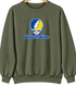 Southeastern Oklahoma Stealie Premium Unisex Crewneck — Design: Southeastern Oklahoma State University — Military Green