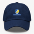 Southeastern Oklahoma Stealie Premium Unisex Dad Hat — Design: Southeastern Oklahoma State University — Navy