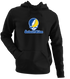 Southeastern Oklahoma Stealie Premium Unisex Hoodie — Design: Southeastern Oklahoma State University — Black