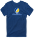 Southeastern Oklahoma Stealie Premium Unisex T-Shirt — Design: Southeastern Oklahoma State University — Navy