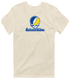 Southeastern Oklahoma Stealie Premium Unisex T-Shirt — Design: Southeastern Oklahoma State University — Sand