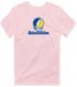Southeastern Oklahoma Stealie Premium Unisex T-Shirt — Design: Southeastern Oklahoma State University — Light Pink