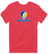 Southeastern Oklahoma Stealie Premium Unisex T-Shirt — Design: Southeastern Oklahoma State University — Heather Red