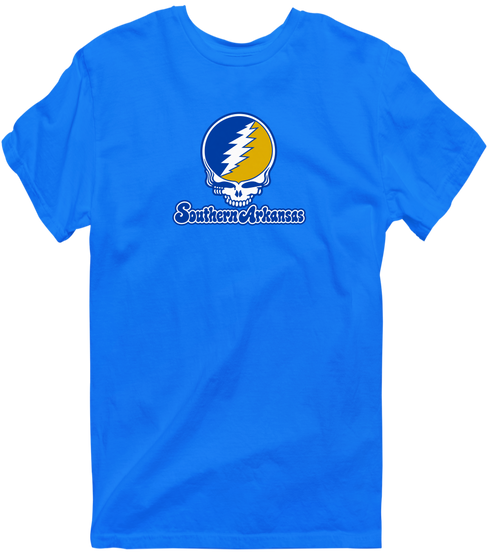 Southern Arkansas Stealie Premium Unisex T-Shirt — Design: Southern Arkansas University — Royal