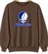 Southern Connecticut Stealie Premium Unisex Crewneck — Design: Southern Connecticut State University — Brown