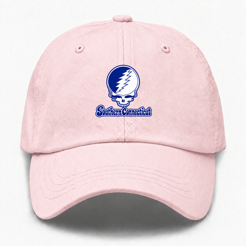 Southern Connecticut Stealie Premium Unisex Dad Hat — Design: Southern Connecticut State University — Pink
