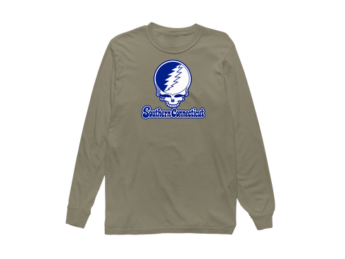 Southern Connecticut Stealie Premium Unisex Long-Sleeve — Design: Southern Connecticut State University — Sandstone