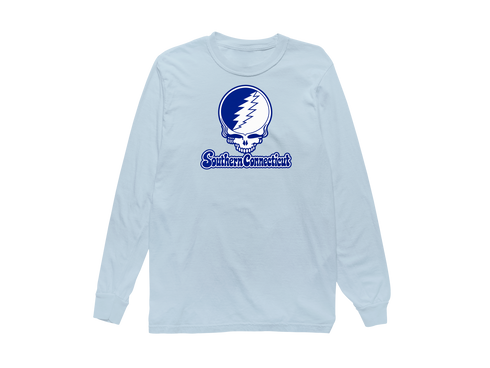 Southern Connecticut Stealie Premium Unisex Long-Sleeve — Design: Southern Connecticut State University — Chambray