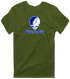 Southern Connecticut Stealie Premium Unisex T-Shirt — Design: Southern Connecticut State University — Military Green
