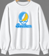 Southern Stealie Premium Unisex Crewneck — Design: Southern University — White
